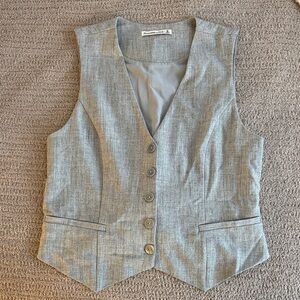 NWT Abercrombie & Fitch Heather Gray Vest